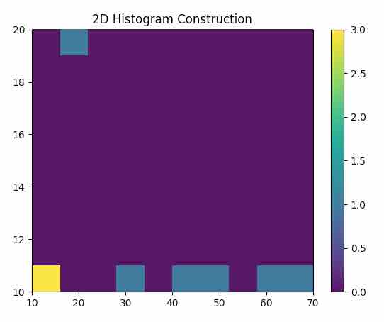 First derivative statistics. 2D Histograms of